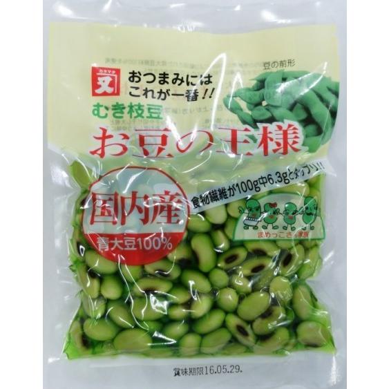 お豆の王様 110g×4袋 むき枝豆 高口又四郎商店 （メール便）国産 国内産 青大豆 おつまみ 水煮 豆 ひたし豆 大豆水煮