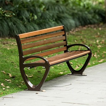 ??快速出貨?? 附發票 【免運 可開發票】公園椅戶外長椅鑄鋁座椅廣場小區庭院室外休閒椅園林長條凳子鐵藝