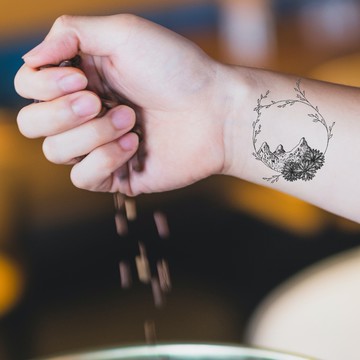 微刺青 瓶中信👑大邱紋身👑【T08Z】新 小清新 假刺青輕紋身 防水 紋身 刺青 貼紙 T08