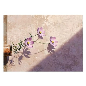無框畫作 掛畫 裝飾畫 花卉掛畫 奶油風掛畫 客廳掛畫 沙發背景牆掛畫 直式掛畫 肌理掛畫 60*90cm