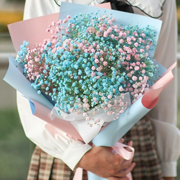 成品滿天星干花花束永生花情人節送男友女友閨蜜生日新年禮物送人