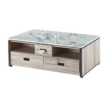 ASSARI-艾芮4.3尺石面大茶几(含2椅凳)(寬130x深70x高46cm)