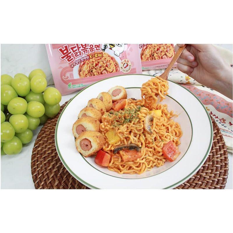 三養 ローズブルダック炒め麺 140g×4個入   韓国食品   韓国ラーメン   ブルダック炒め麺   辛口ラーメン