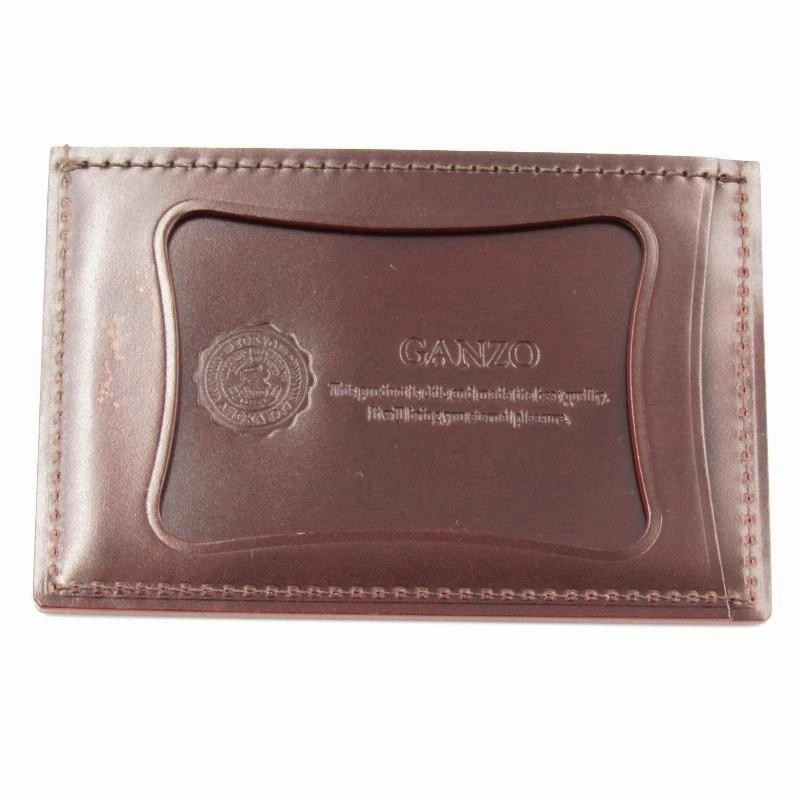GANZO ガンゾ 単パスケース 58258 CORDOVAN コードバン 馬革