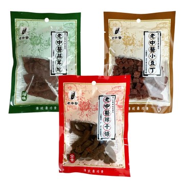 【蝦皮直營】老中醫 小豆丁/蒜茸塊/辣干條 80g/包 零食 點心 豆乾 辣條 豆干 印干 蠶豆 蒜蓉塊 蠶豆酥
