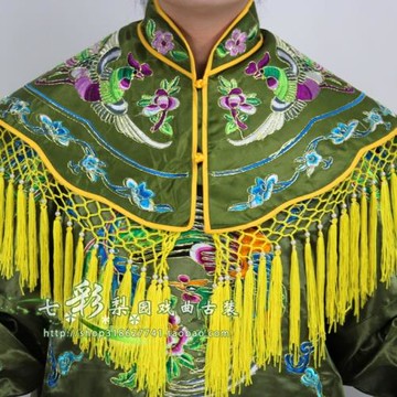 七彩梨園新款戲曲用品京劇攝影服裝老旦蟒均碼團鳳女蟒打龍袍套裝