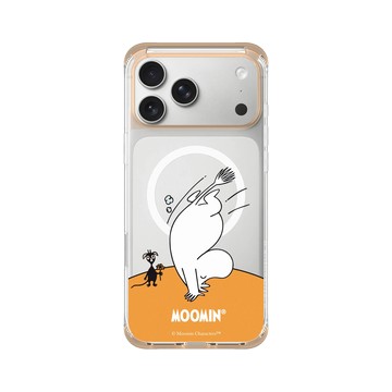 iPhone 17 Pro Max ClearX (MagSafe 兼容) 暖透橘 - Moomin - 倒立看世界