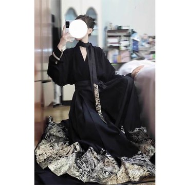 潮牌國風日常馬面裙半身裙套裝女2025秋小個子成人通勤改良版漢服