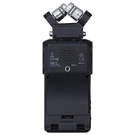 Zoom H6 All Black 6-Track   6-Input Portable Recorder with Single Mic Capsule ＆ 2x Audio-Technica AT2020 Studio Mic Bundle（並行輸入品）