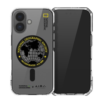 National Geographic Rugged 磁吸防摔保護殼 Magsafe磁吸 手機殼 適用 iPhone 17 - 全球印章黃