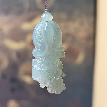 冰種翡翠巧雕白菜 | 天然緬甸A貨翡翠 | 送禮