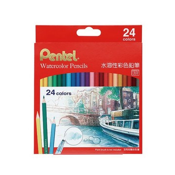 【Pentel 飛龍】水溶性色鉛筆24色 /盒 CB9-24TW
