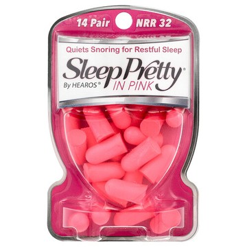 Hearos, 睡眠幫助® 耳塞，粉色，NRR 32，14 對