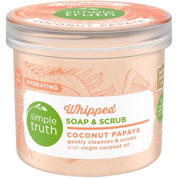 Simple Truth Whipped Soap & Scrub Coconut Papaya 10 oz