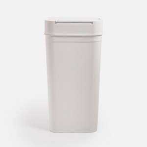 日本Like-it 密封防臭按壓式垃圾桶 45L 白