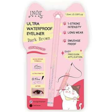 UNICAT 超防水抗暈眼線筆 深棕色(P)防水持久 不暈染 眼線液筆 眼線