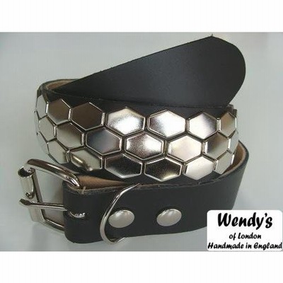 ＷＥＮＤＹ'Ｓ ウェンディーズ 正規 イギリス製 3-Row Hexagon Stud Belt ３連ヘキサゴン スタッズ ベルト(SV/BK) |  LINEブランドカタログ