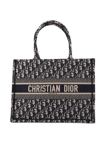 Christian Dior Pre-Owned - 2020 medium Book Tote bag - women - Canvas - One Size - Blue
