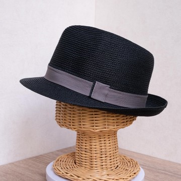 紙編爵士帽 執事黑 紙線編織 台灣製