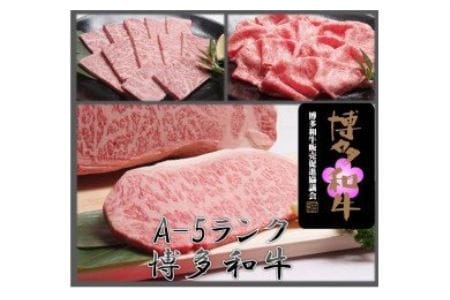 博多和牛三昧セット(サーロインステーキ しゃぶしゃぶ・すき焼き 焼肉)_PA0182