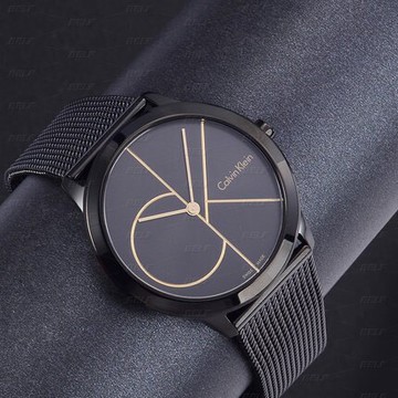 美琪 歐美CK K3M系列時尚休閒精鋼帶摺疊扣男女錶