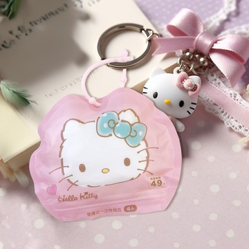 (單入賣場)【三麗鷗】可愛輕巧便攜雨衣 凱蒂貓款-成人