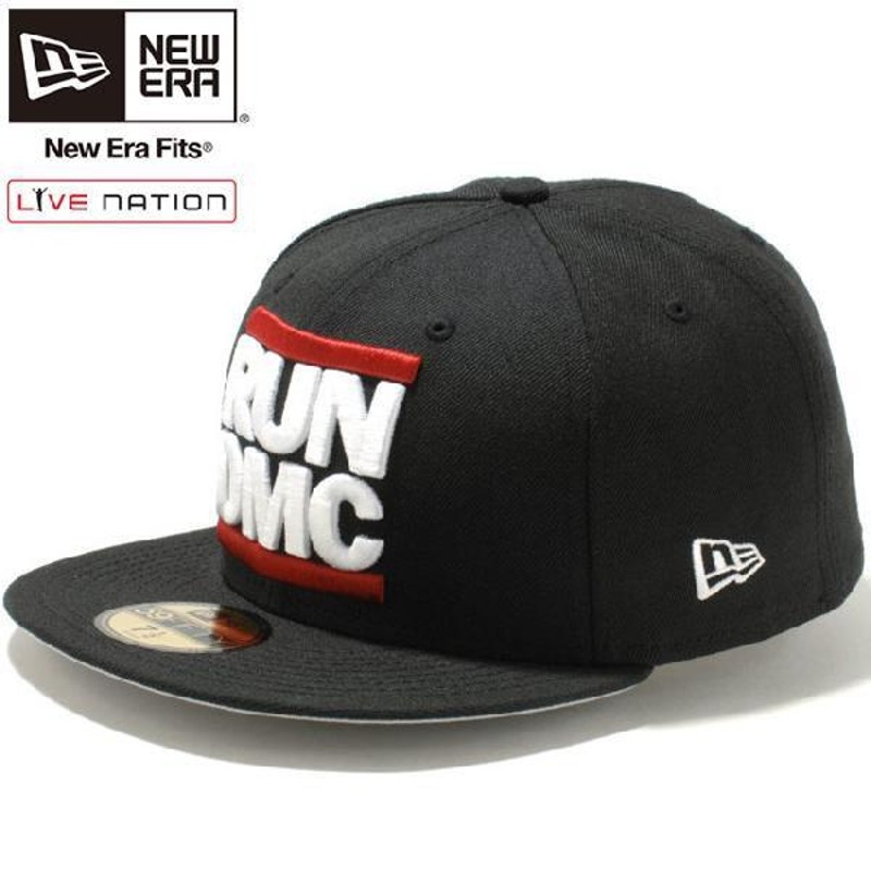 ライヴネーション×ニューエラ 5950キャップ ランディーエムシー ブラック グレー ホワイト Live Nation×New Era 59Fifty Cap  Run DMC Black Gray(Grey) White | LINEブランドカタログ