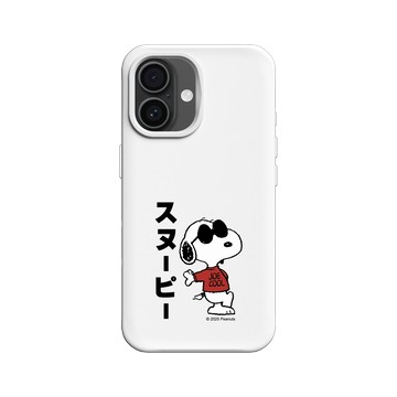 iPhone 16 SolidX 白 - 史努比 Snoopy - Joe Cool