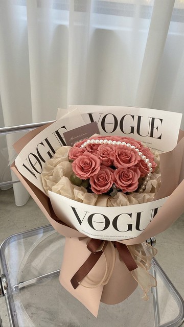 Flora Flower俄羅斯永生花束-珍珠雲朵(珊瑚粉)