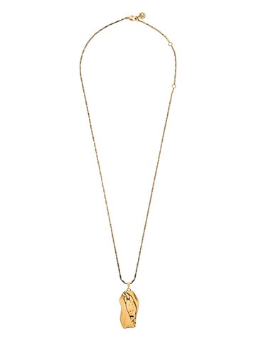 Alexander McQueen - Molten pendant necklace - women - Brass - One Size - Gold