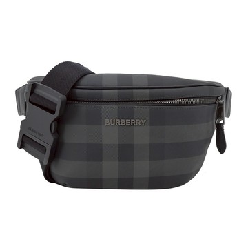 [平輸版]BURBERRY Cason 經典格紋腰包(炭灰色)真品平輸