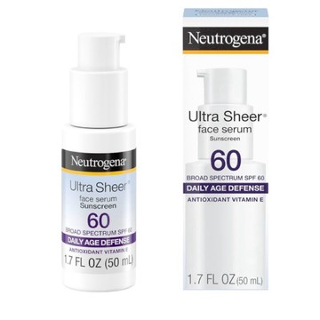 Neutrogena露得清 超透明保濕面部精華 SPF60 含維生素 E  全天面部防曬精華 50ml