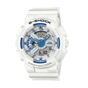 【CASIO 卡西歐】G-SHOCK 夏日海洋 閃耀海洋 雙顯錶款_GA-110HDS-7A_51.2mm
