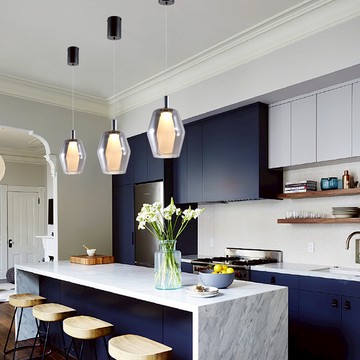 卡特吊燈A123-DH-A40542-煙灰色玻璃（內建OSRAM晶片）