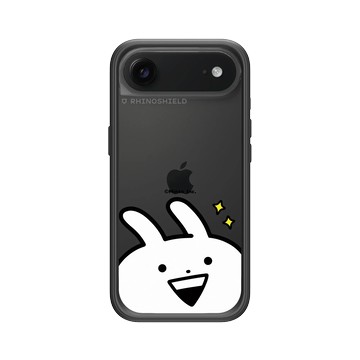 iPhone Air Mod NX -邊框背蓋組合 (相機按鈕) 黑 - Usagyuuun 小突兔 - 炙熱的眼神