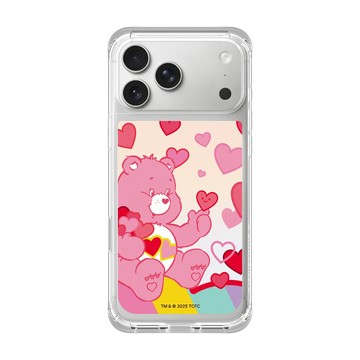 iPhone 17 Pro Max ClearX 晶透白 - Care Bears - 愛心滿天