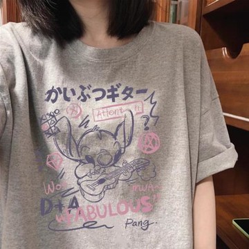 搞錢做慈善 3A260克純棉雙紗！潮牌夏季短袖T恤男女寬松百搭上衣