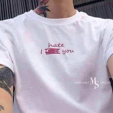 missweet 實拍｜微叛逆_美式風格純棉TEE。XS~M