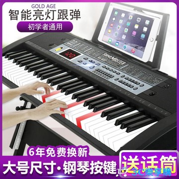 鋼琴 多功能電子琴成人兒童初學入門女孩61鋼琴鍵幼師專業家用樂器【林之舍】