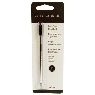 【文具通】CROSS 8514 原子筆芯 細 黑 S1010027【領券滿額再折千12/31止】
