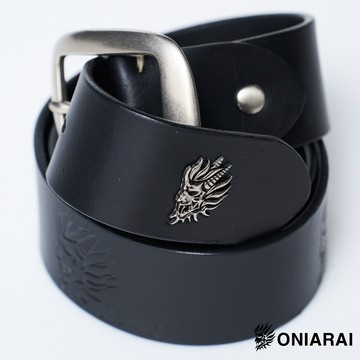 【配件年貨㊣獨家價】新立體鬼頭皮帶(黑) - BLUE WAY 鬼洗い