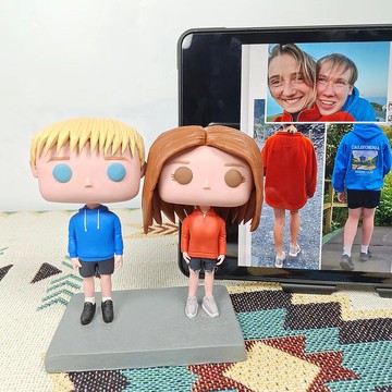 客製化3D人像公仔 訂製手工Funko Pop情侶父母夫妻結婚週年禮物