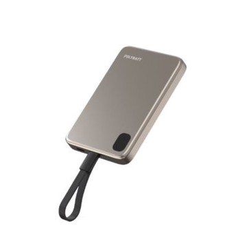 (台灣製)POLYBATT 吸附式 TYPE C線充行動電源5000mAh(鈦)