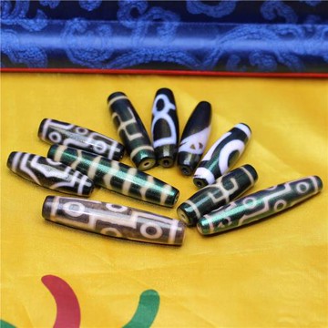 圣飾奇緣 天珠天然西藏真品金身九眼天珠鎖骨項鏈男手串吊墜女士