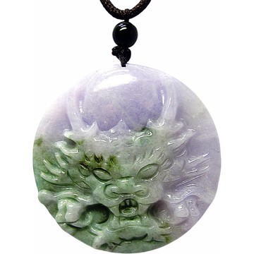 淡黃翡白底果綠 天然A貨翡翠玉石吊墜子項鍊PP38