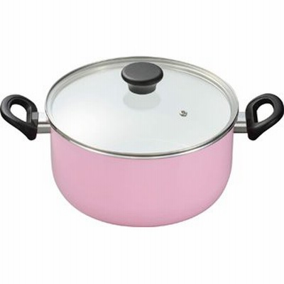 KYOCERA/京セラ  両手鍋 24cm 白ピンク CN-G24B-WPK