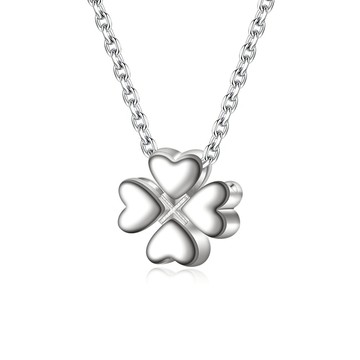 【Majalica】925純銀項鍊．幸運草鎖骨鍊｜客製刻字