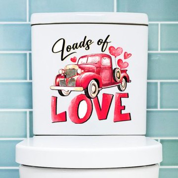 【MR.ZAKKA】創意萬用裝飾貼紙-童趣主題 紅色愛心氣球汽車 兒童房布置 DIY可移式壁貼 無痕壁貼 牆貼