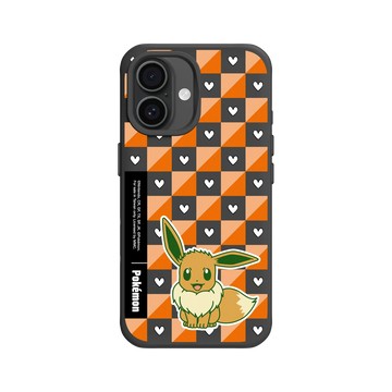 iPhone 16 SolidX 黑 - 寶可夢 Pokemon - 多彩系列-伊布格紋