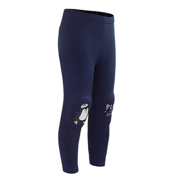 韓國 OZKIZ - 護膝彈力緊身褲-深藍企鵝